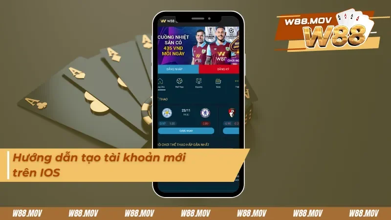 Hướng dẫn cách đăng ký tài khoản trên IOS